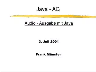 java ag