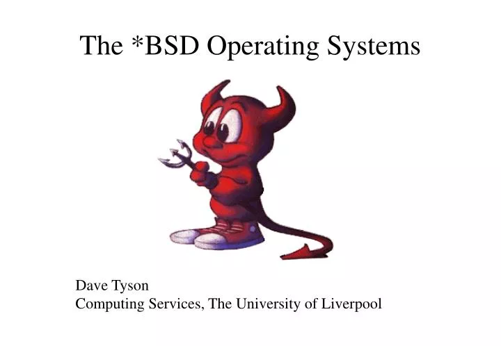 the bsd operating systems