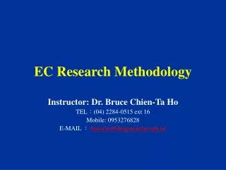 EC Research Methodology