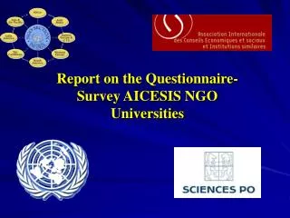 Report on the Questionnaire-Survey AICESIS NGO Universities