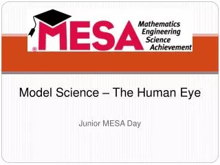 Model Science – The Human Eye