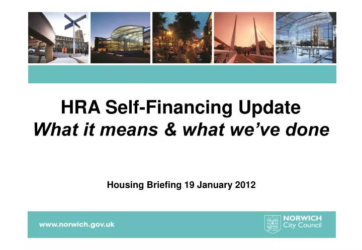 hra self financing update what it means what we ve done