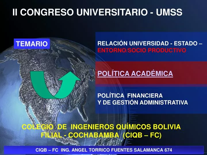 ii congreso universitario umss