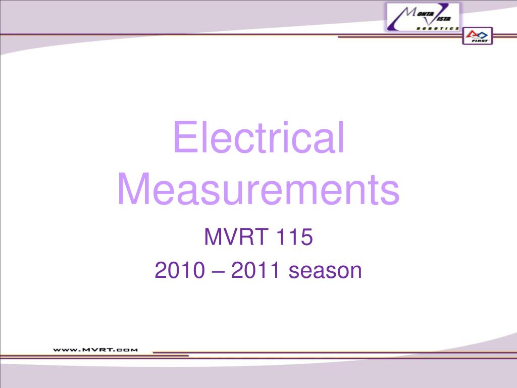 PPT - Electrical Measurements PowerPoint Presentation, free download ...