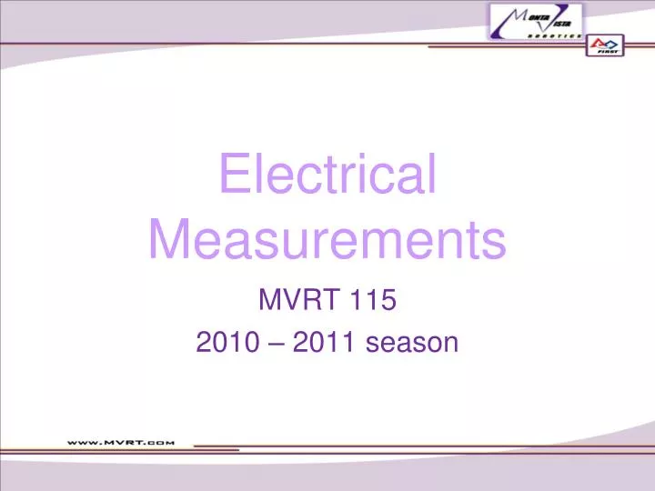 electrical measurements