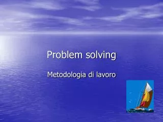problem solving