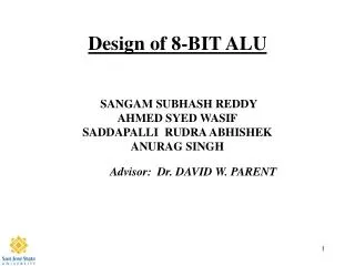 Design of 8-BIT ALU