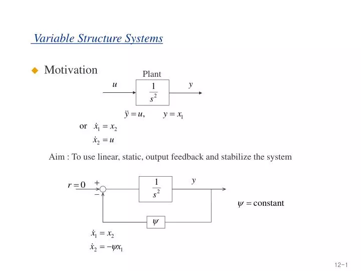 variable structure systems
