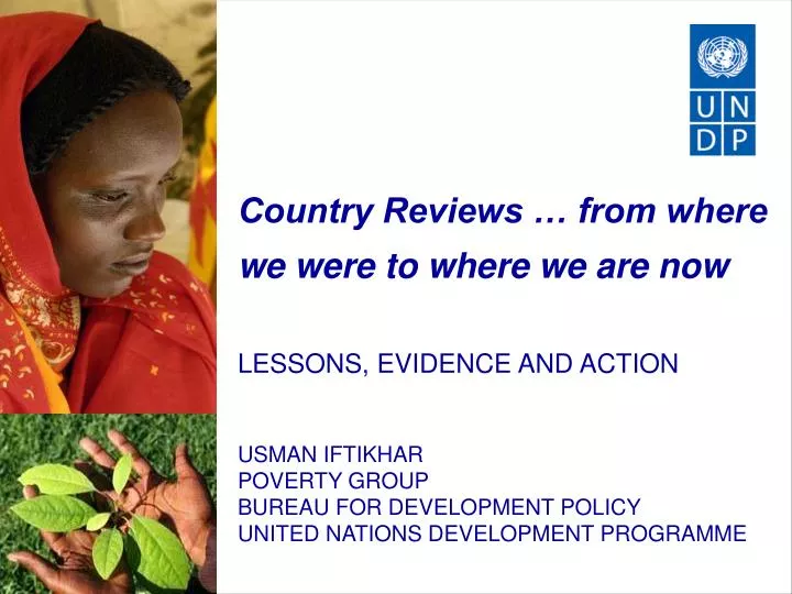 country reviews from where we were to where we are now lessons evidence and action