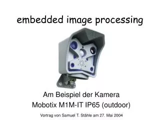 embedded image processing