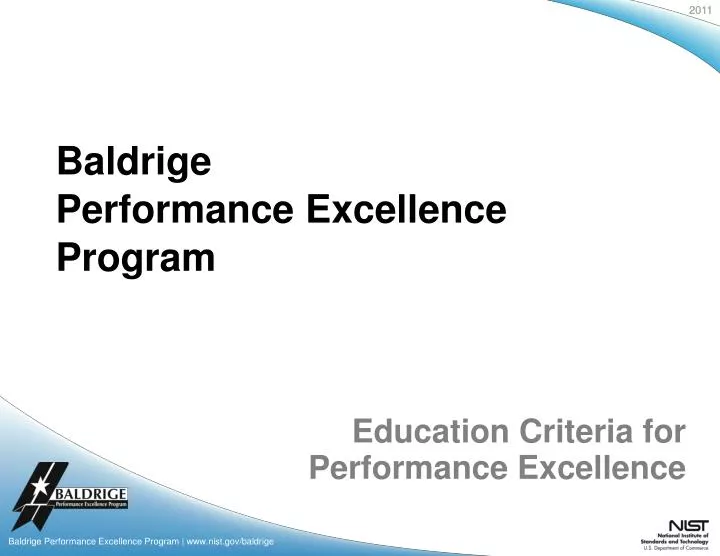 education criteria for performance excellence