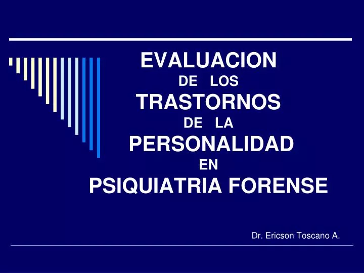 evaluacion de los trastornos de la personalidad en psiquiatria forense
