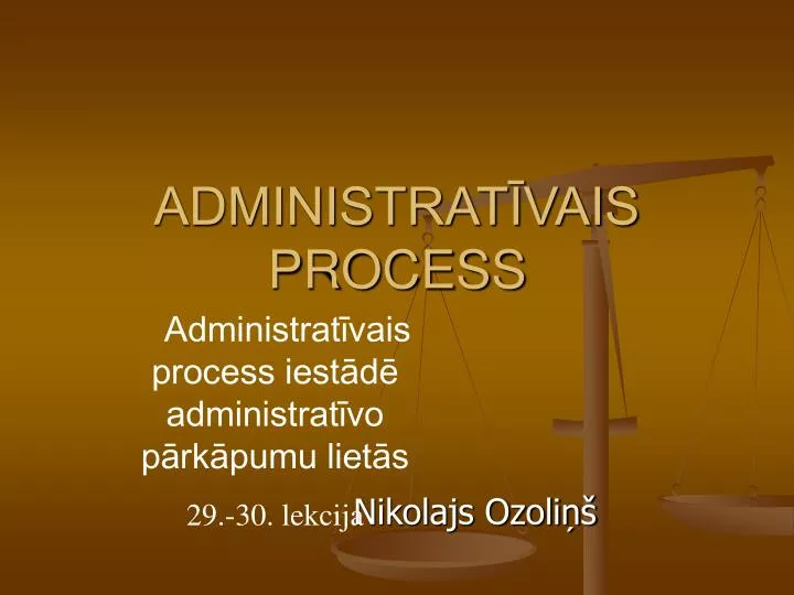 administrat vais process