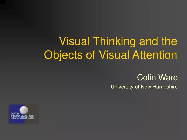 visual thinking and the objects of visual attention