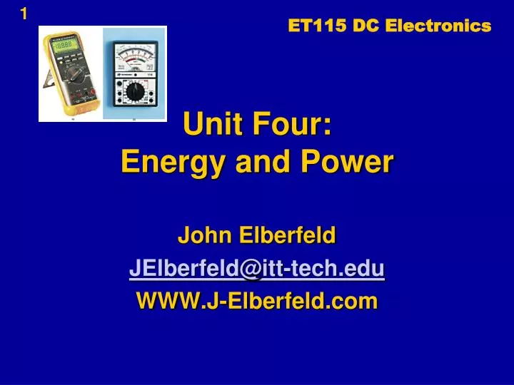 unit four energy and power