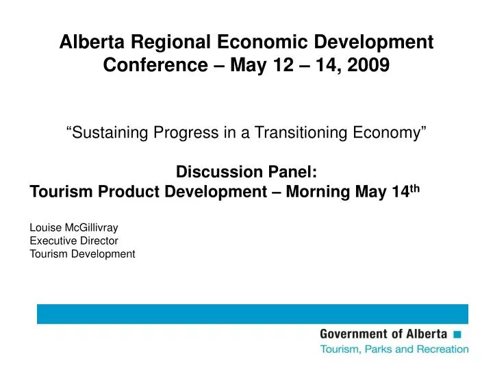 alberta regional economic development conference may 12 14 2009
