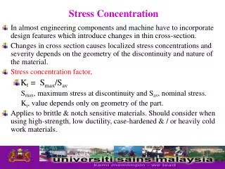 Stress Concentration