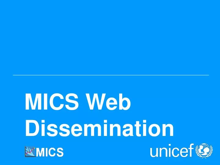 mics web dissemination