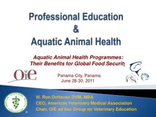 Professional Education &amp; Aquatic Animal Health