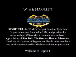 What is STARFLEET?