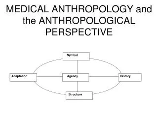 MEDICAL ANTHROPOLOGY and the ANTHROPOLOGICAL PERSPECTIVE