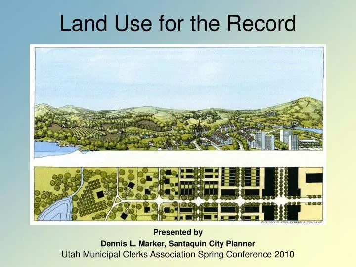 land use for the record