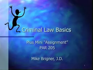 Criminal Law Basics