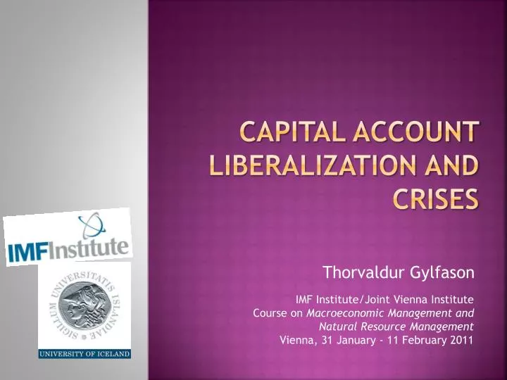 capital account liberalization and crises