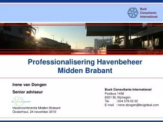 Professionalisering Havenbeheer Midden Brabant