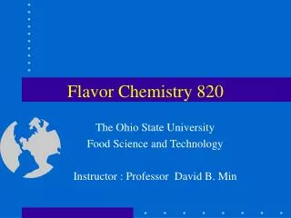 Flavor Chemistry 820