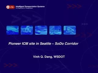 Pioneer ICM site in Seattle – SoDo Corridor