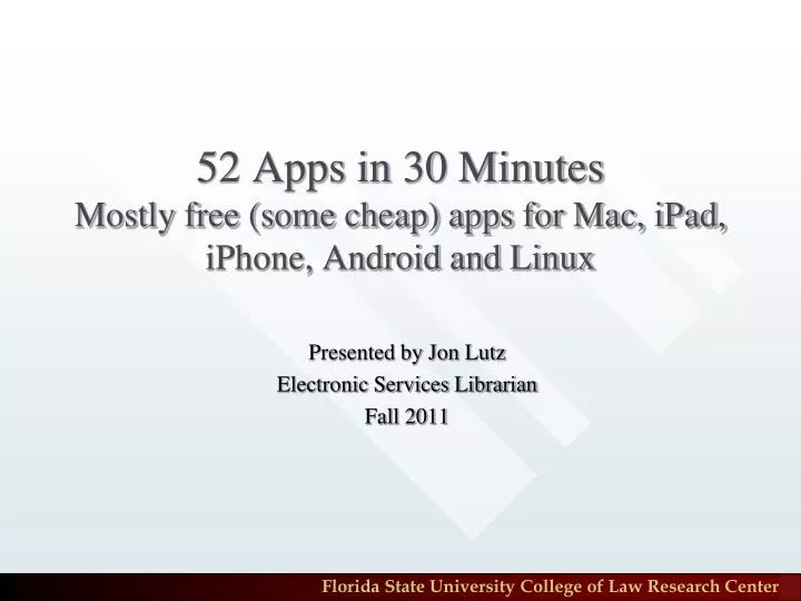 52 apps in 30 minutes mostly free some cheap apps for mac ipad iphone android and linux