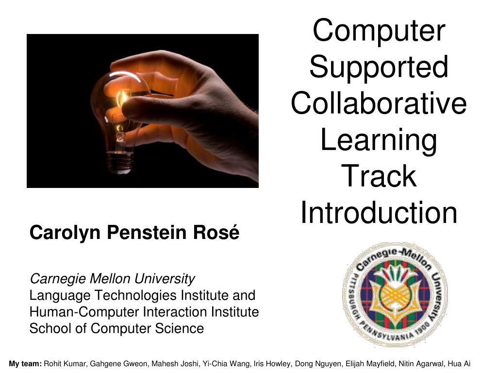 PPT - Computer Supported Collaborative Learning Track Introduction ...
