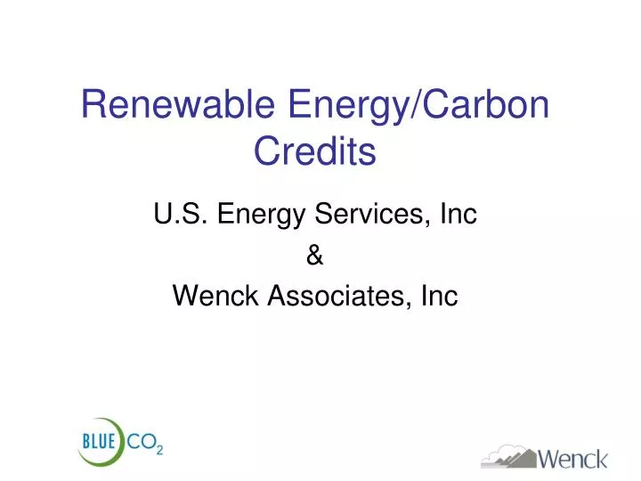 renewable energy carbon credits