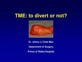TME: to divert or not?