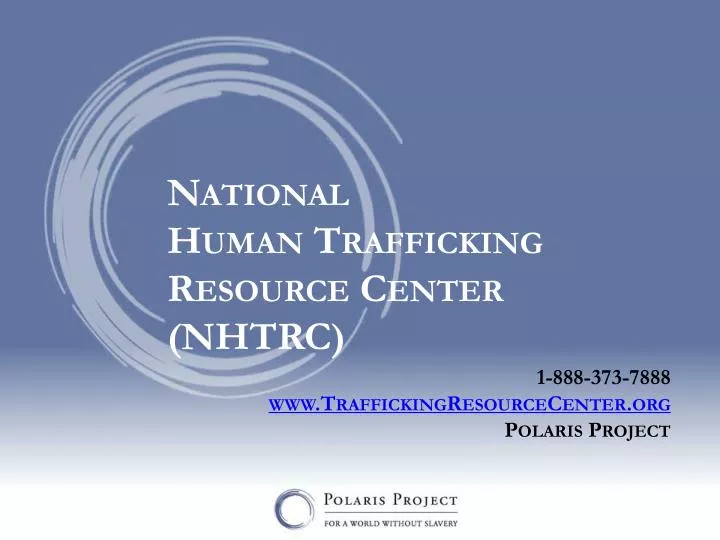 national human trafficking resource center nhtrc