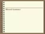 Blessed Assurance - slide 1