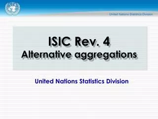 United Nations Statistics Division