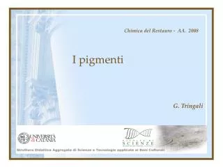 i pigmenti