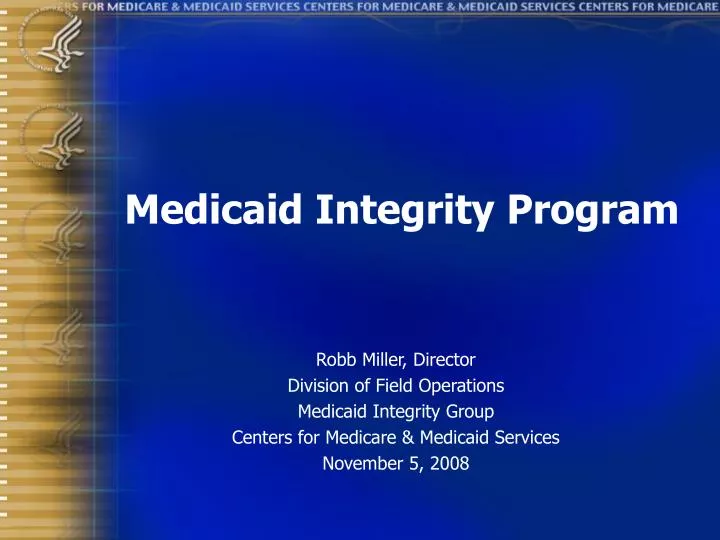 medicaid integrity program