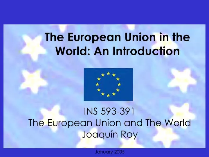 the european union in the world an introduction
