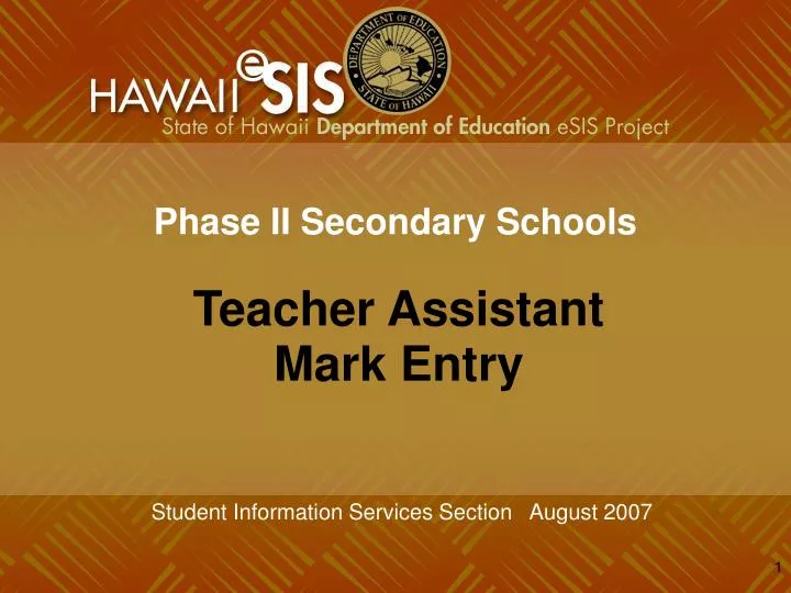 phase ii secondary schools