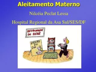 Aleitamento Materno Nilcéia Peclat Lessa Hospital Regional da Asa Sul/SES/DF