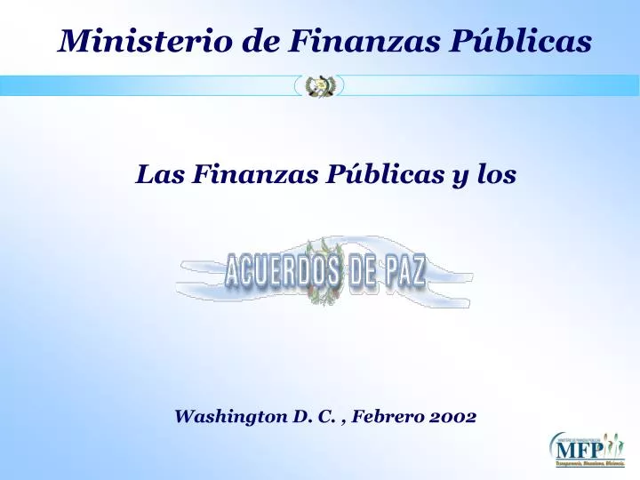 ministerio de finanzas p blicas