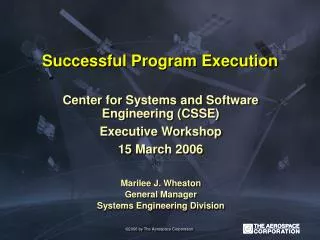 Successful Program Execution