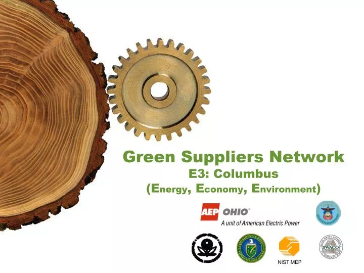 green suppliers network e3 columbus e nergy e conomy e nvironment