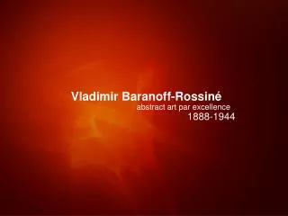 Vladimir Baranoff-Rossiné