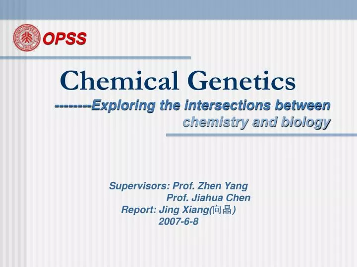 chemical genetics