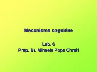 Mecanisme cognitive
