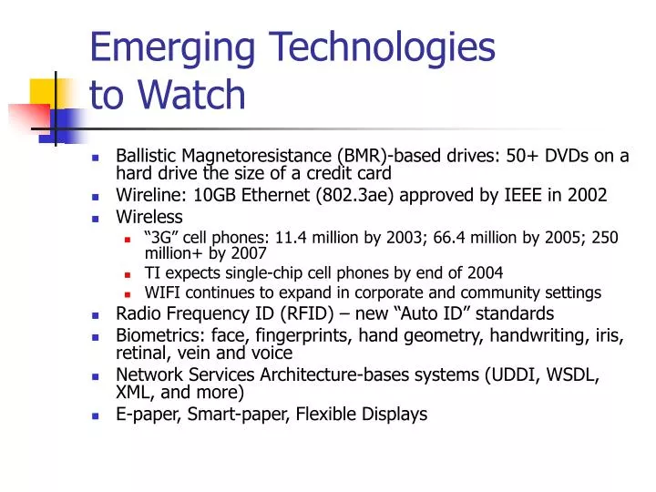emerging technologies to watch